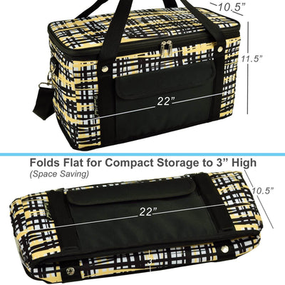 Picnic at Ascot XL Hybrid Folding Cooler on Wheels