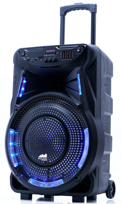 Portable 15 inch Bluetooth Party Speaker with Disco Light