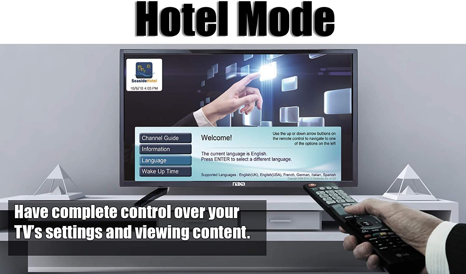 Naxa 32" LED HDTV with DVD and Media Player with USB, SD Card Reader and HDMI