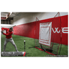 PowerNet Power Pad Canvas Batting Pitching Backstop 46" x 59" Protection Area with Red Strike Zone
