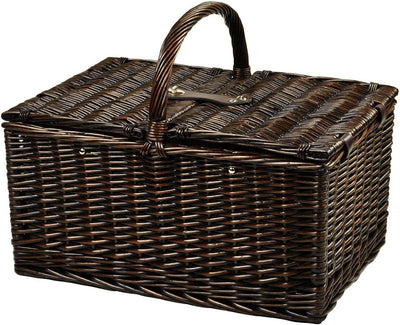 Picnic at Ascot Buckingham Basket for 4 w/Blkt & Coffee