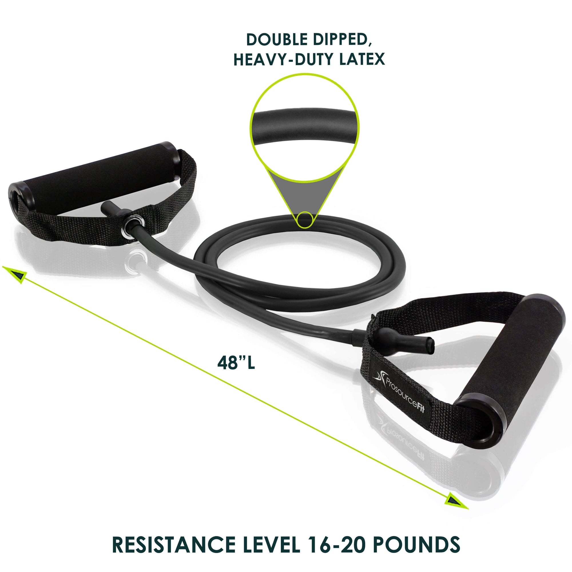 Tube Resistance Bands Set with Attached Handles Exercise Tubes