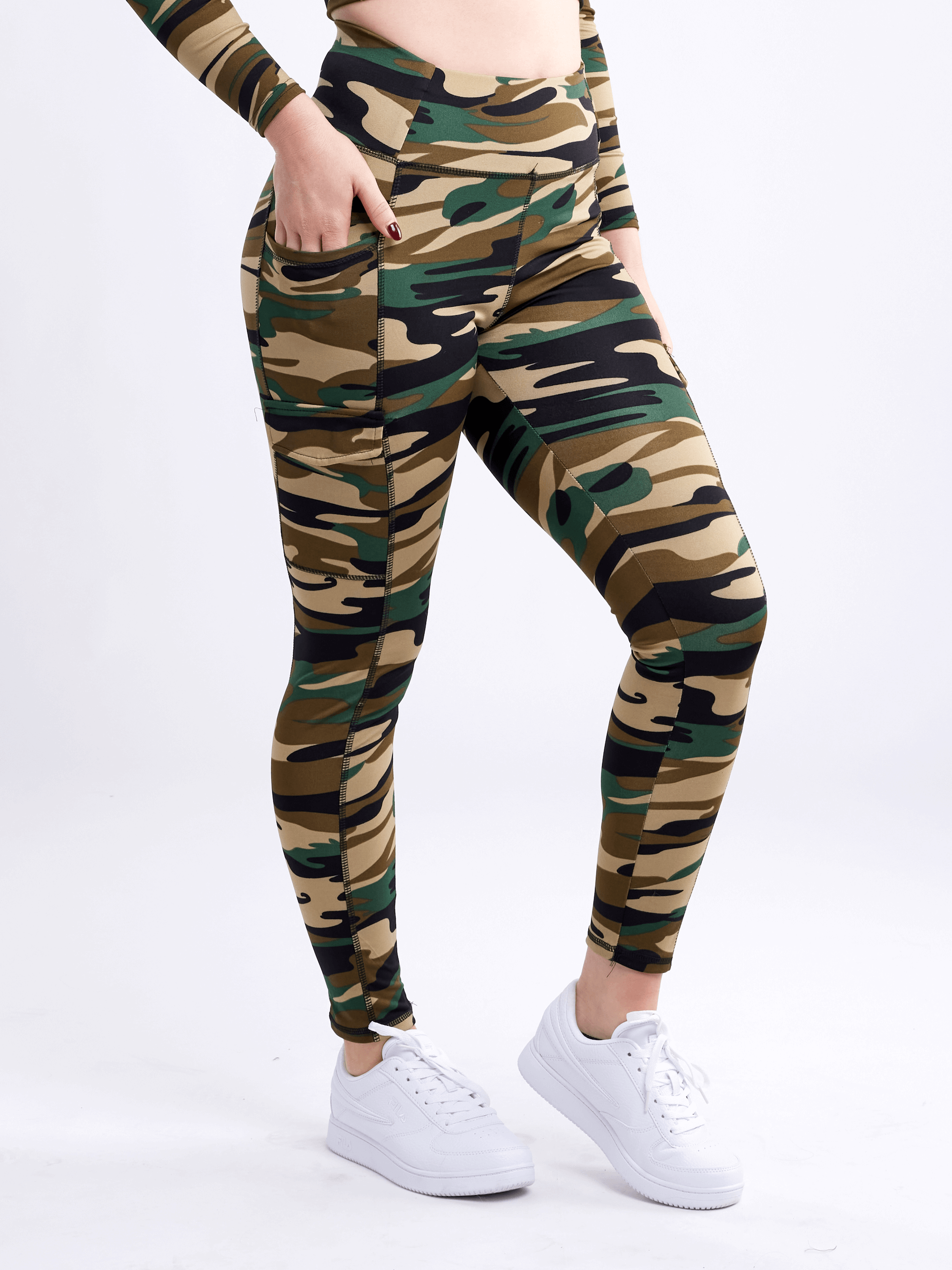 Jupiter Gear High-Waisted Tactical Outdoor Leggings with Side