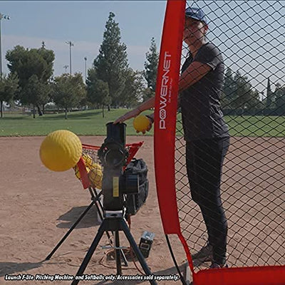 PowerNet Launch F-Lite Baseball and Softball Pitching Machine (1194)