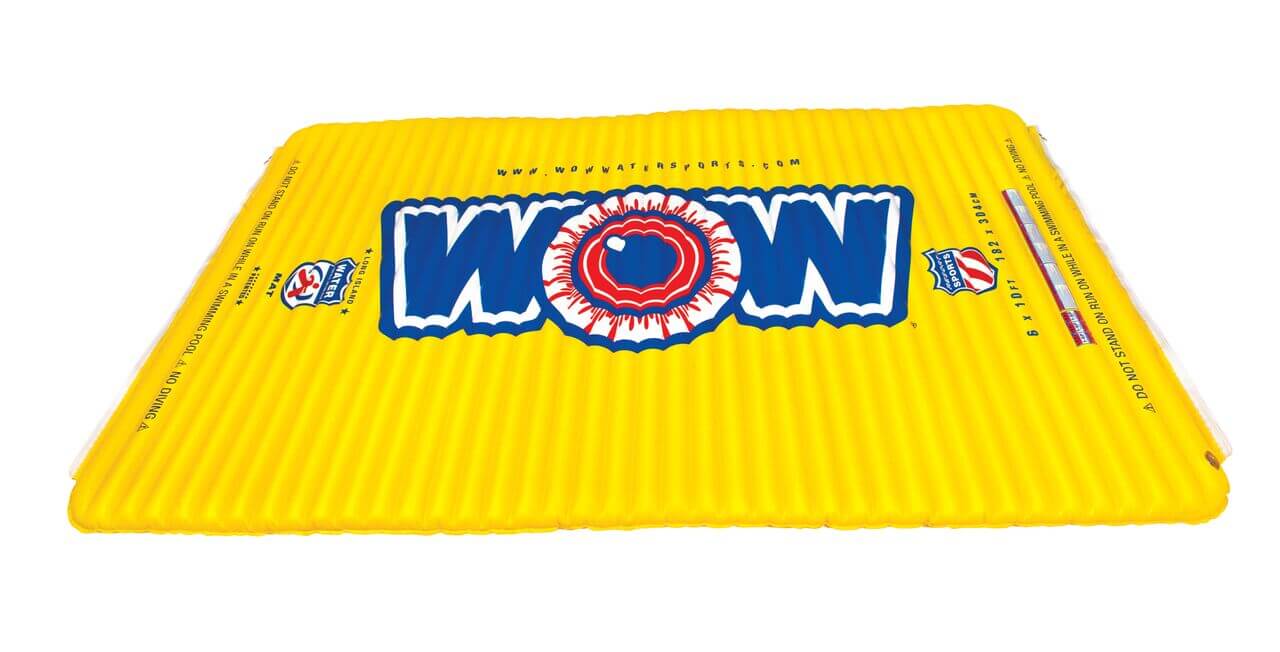 WOW Sports Floating Pool and Lake Water Walkway and Lounge - Yellow (12-2050)