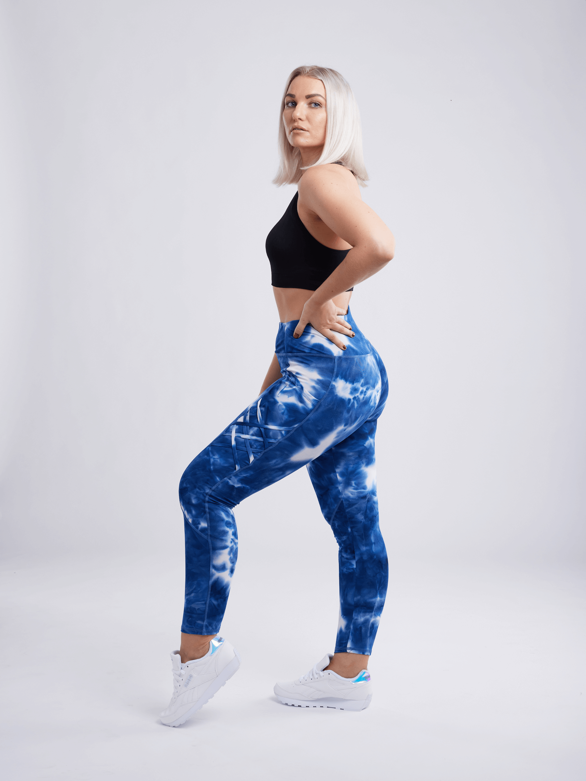 JupiterGear High-Waisted Criss-Cross Training Leggings with Hip Pockets