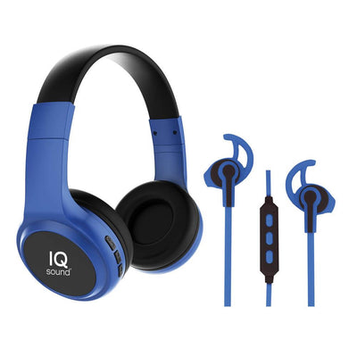 Wireless Bluetooth Headphones & Earphones Combo Kit