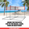 PowerNet Volleyball Four Square Net for Volleyball & Four Square Game (1183)