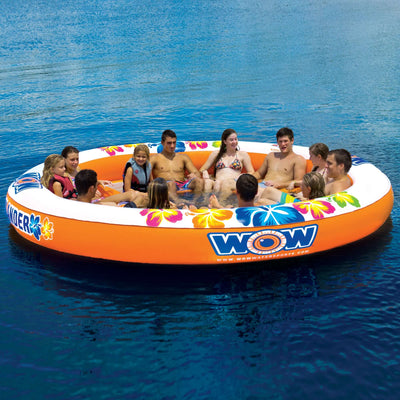 WOW Sports Floating 12 Person Water Lounge & Island - Stadium Islander (14-2090)