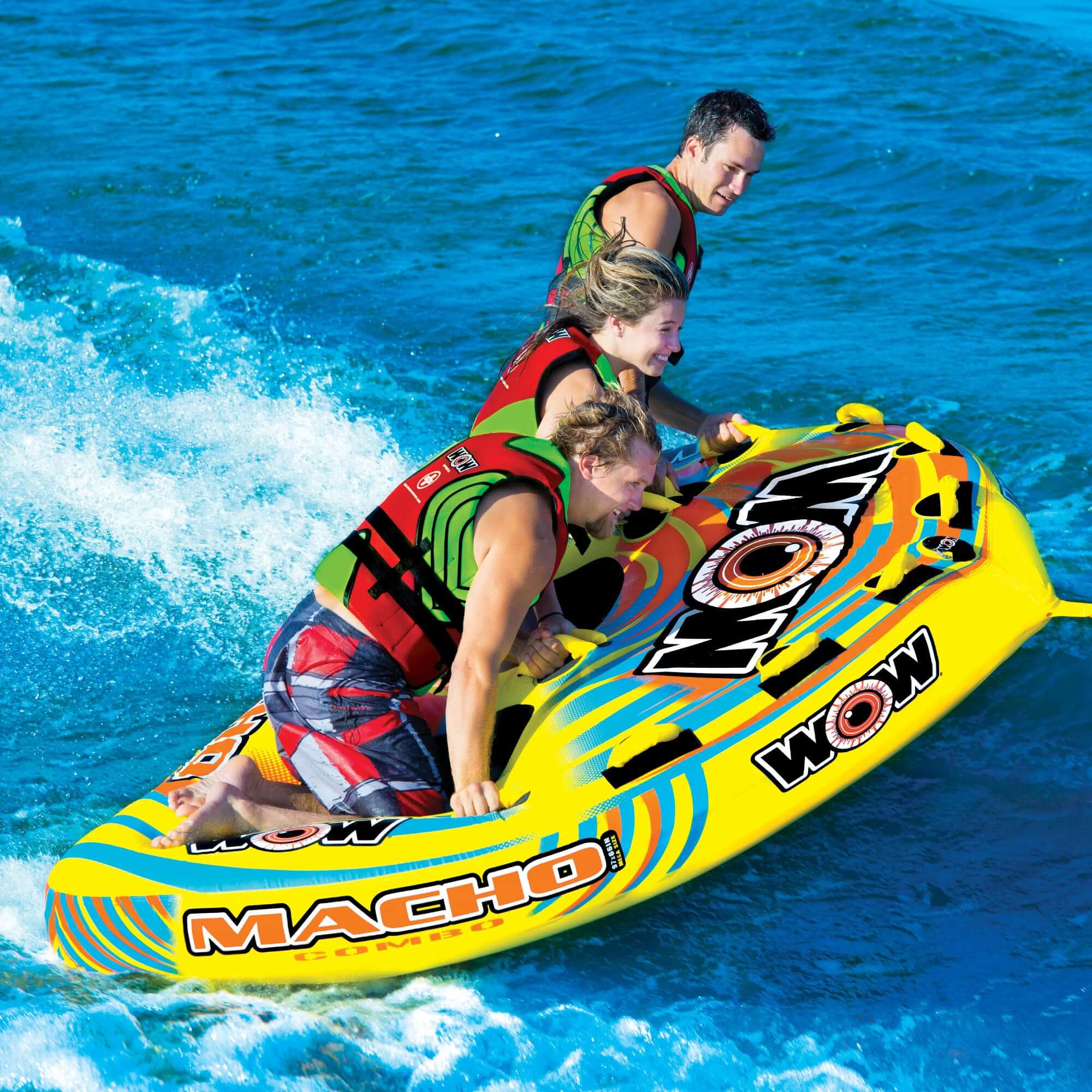 WOW Sports Super Bubba - Tubo trainabile per imbarcazioni da 1 a 3 persone WOW Sports Super Bubba - Tubo trainabile per imbarcazioni da 1 a 3 persone