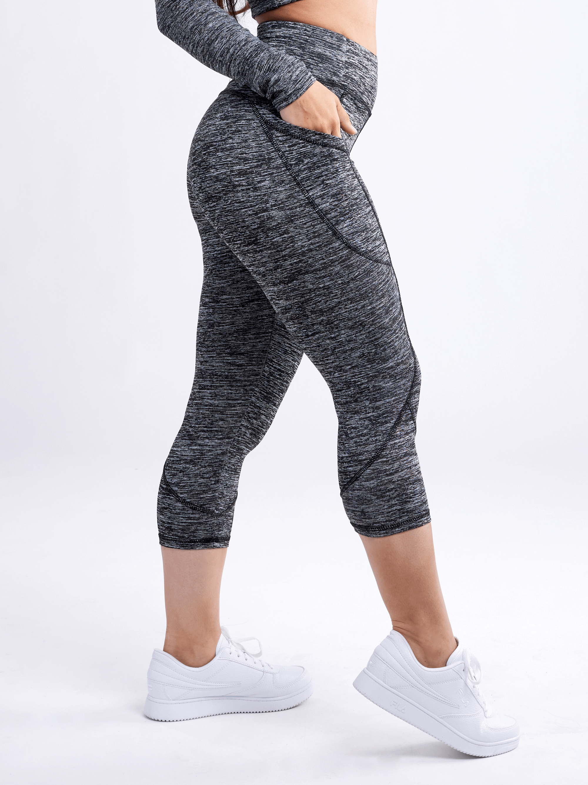 High rise sales capri workout pants