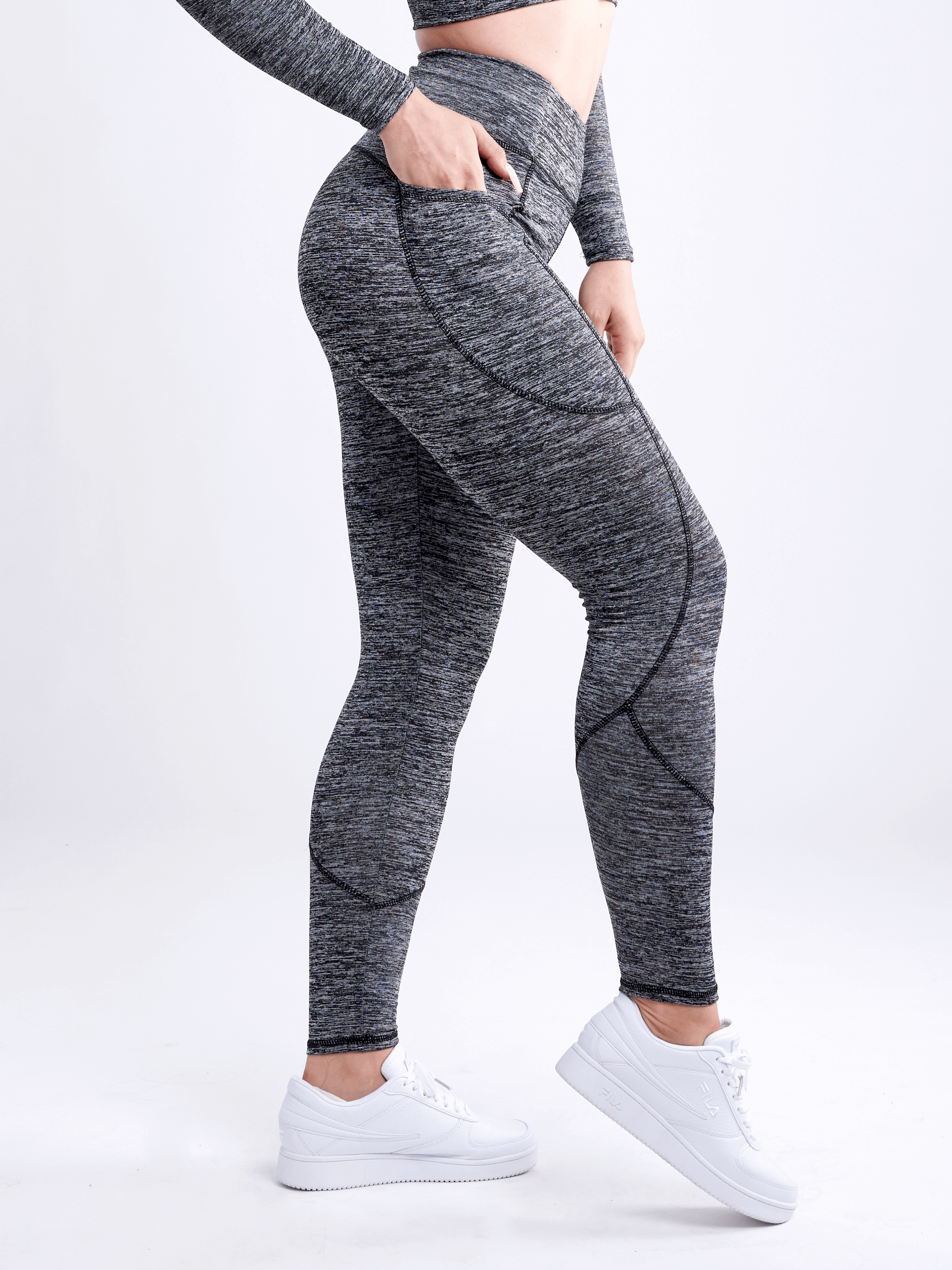JupiterGear High-Waisted Classic Gym Leggings with Side Pockets