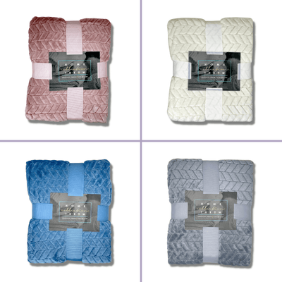 Home Collection Embossed Throw