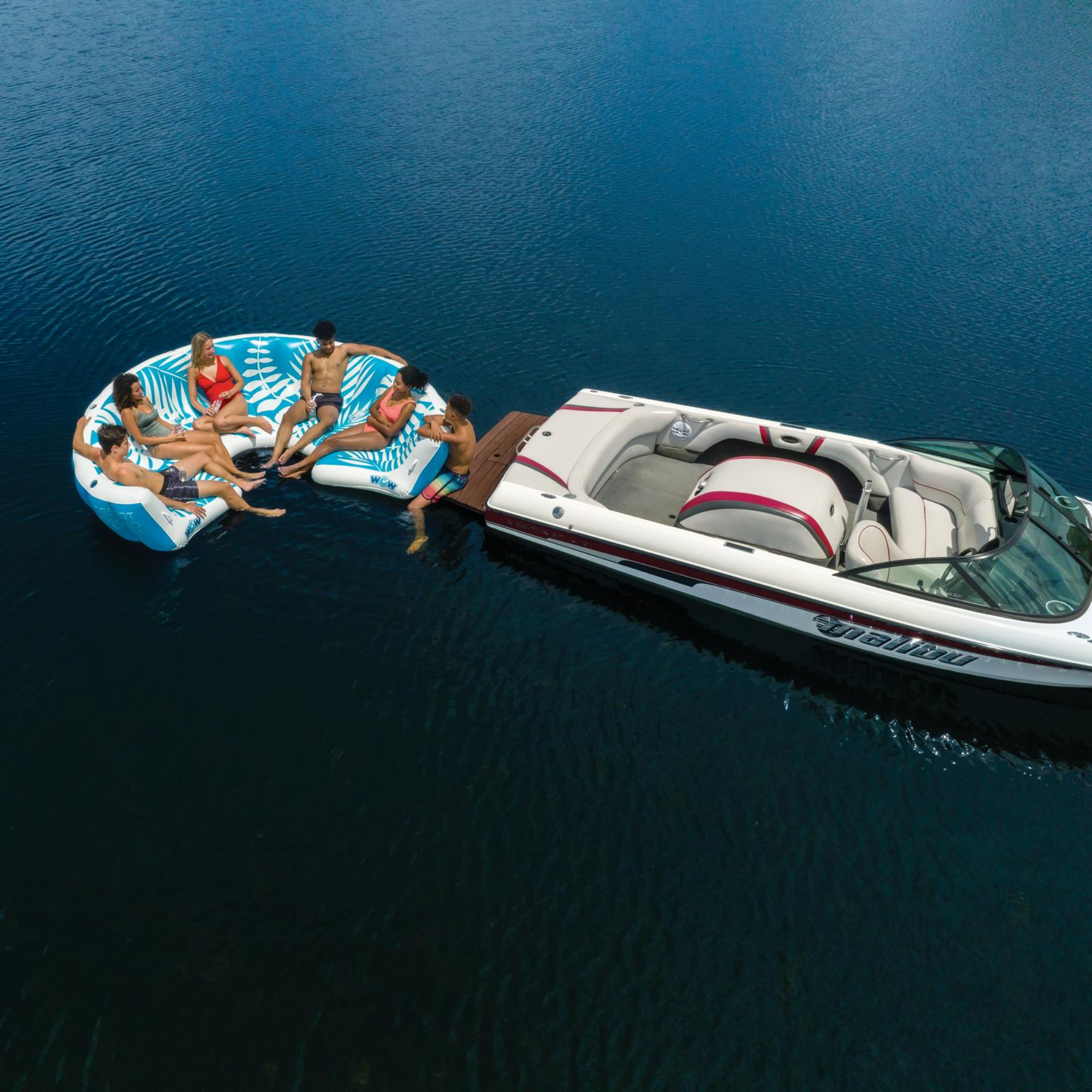 WOW Watersports Inflatable Lounging Resort Island for 6-8 People