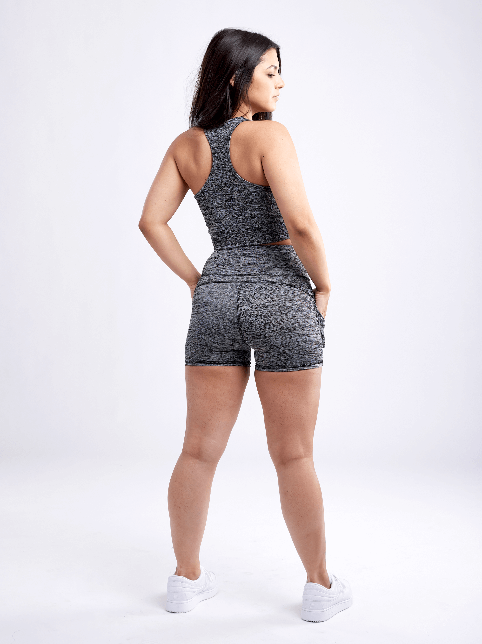 JupiterGear High-Waisted Athletic Shorts with Side Pockets