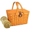 Picnic at Ascot Frisco Traditional American Style Picnic Basket for 2 w/ Blanket
