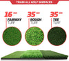 PowerNet Artificial Tri-Turf Grass Golf Hitting Practice Mat for Improving your Swing (1159)