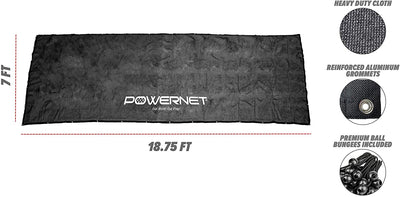 PowerNet Fence Shade Net Cover Portable Dugout Sun Screen with Ball Ties (1184)
