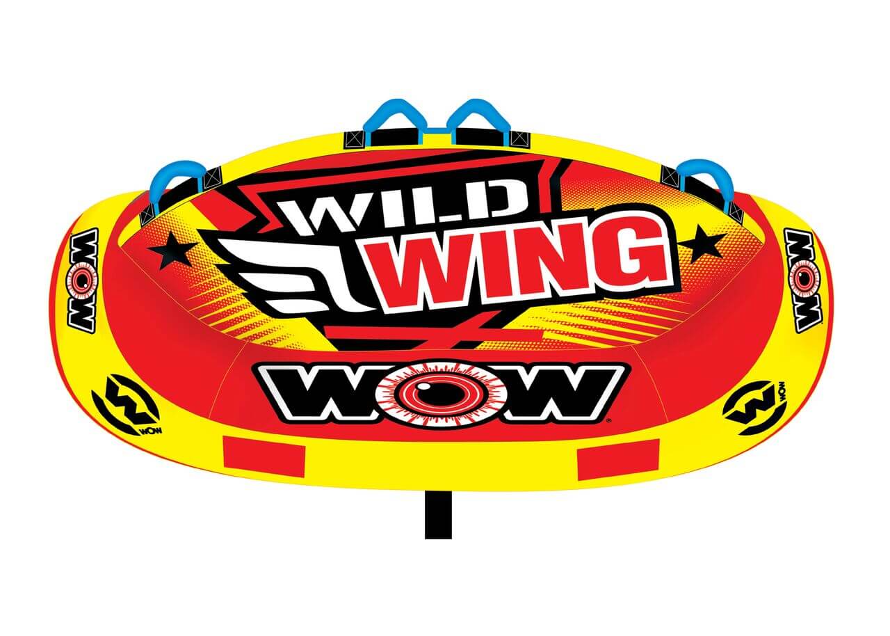WOW Sports Wild Wing 2 Person Towable Water Tube For Pool and Lake (18-1120)