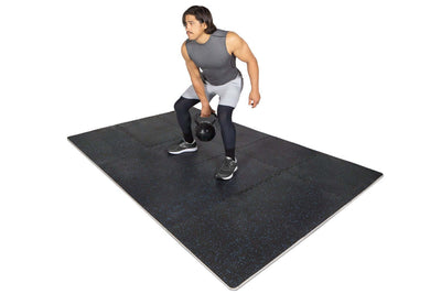 Rubber Top Exercise Puzzle Mat 0.5 in 48sqft