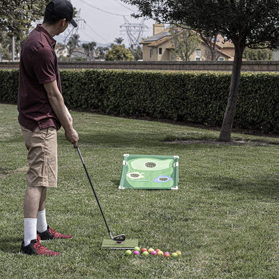 PowerNet Chip Champ Golf Portable Cornhole Game with Balls Included (1161)