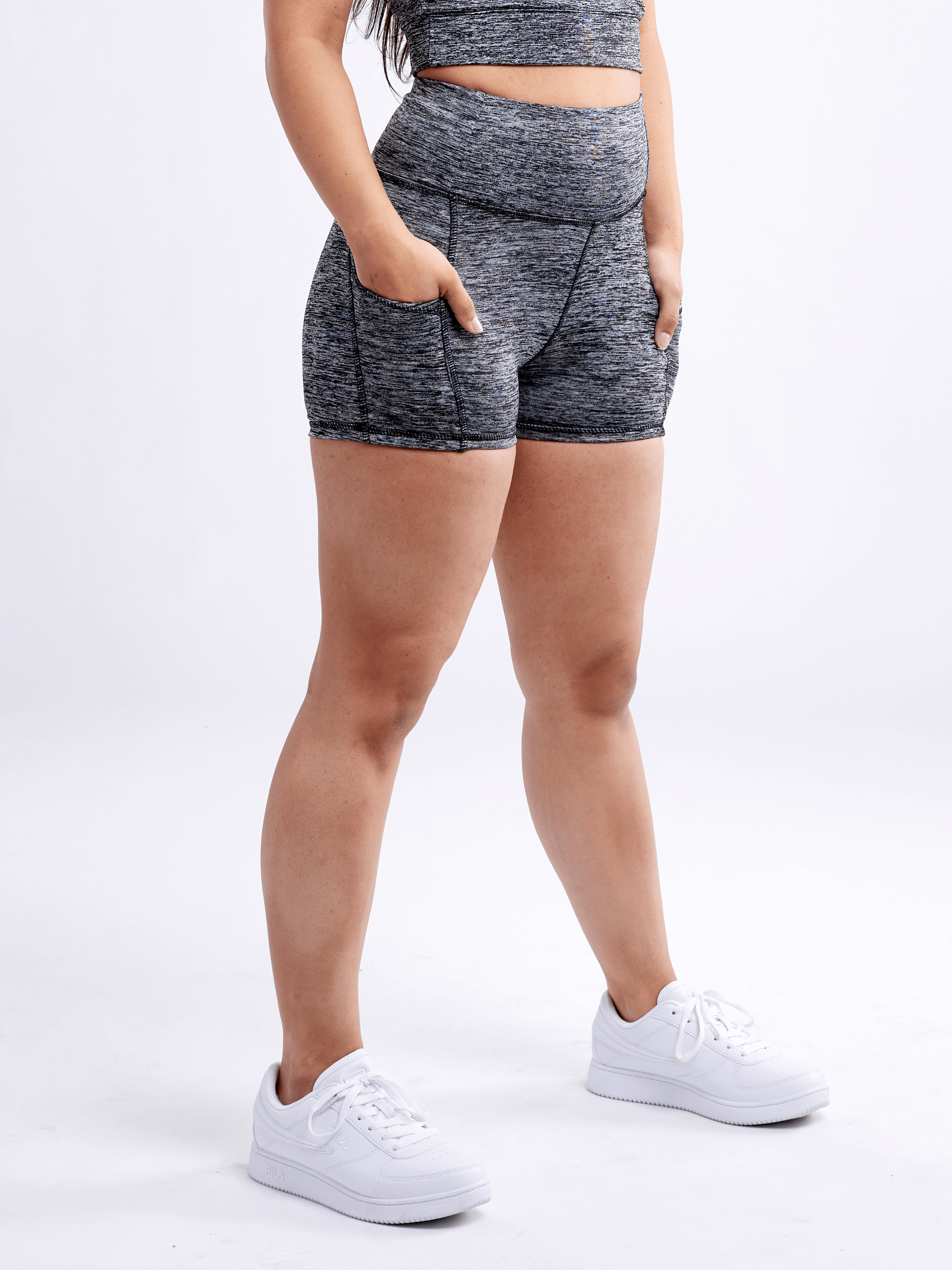 JupiterGear High-Waisted Athletic Shorts with Side Pockets