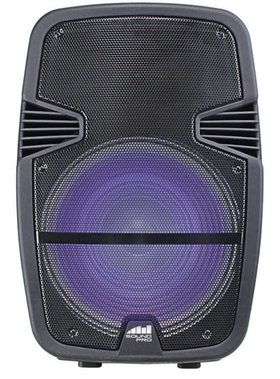 Portable 15 inch Bluetooth Party Speaker with Disco Light