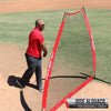 PowerNet 7' Portable A-Frame Pitching Screen for Batting Practice with Carry Bag