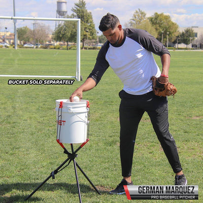PowerNet Baseball Softball Portable Bucket Caddy Lifter | Holds 2-6 Gallon Buckets