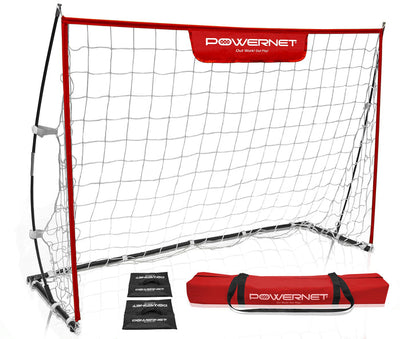 PowerNet 6x4 Ft Ultra Light Weight Soccer Goal with Sandbags for All Ages (1202)