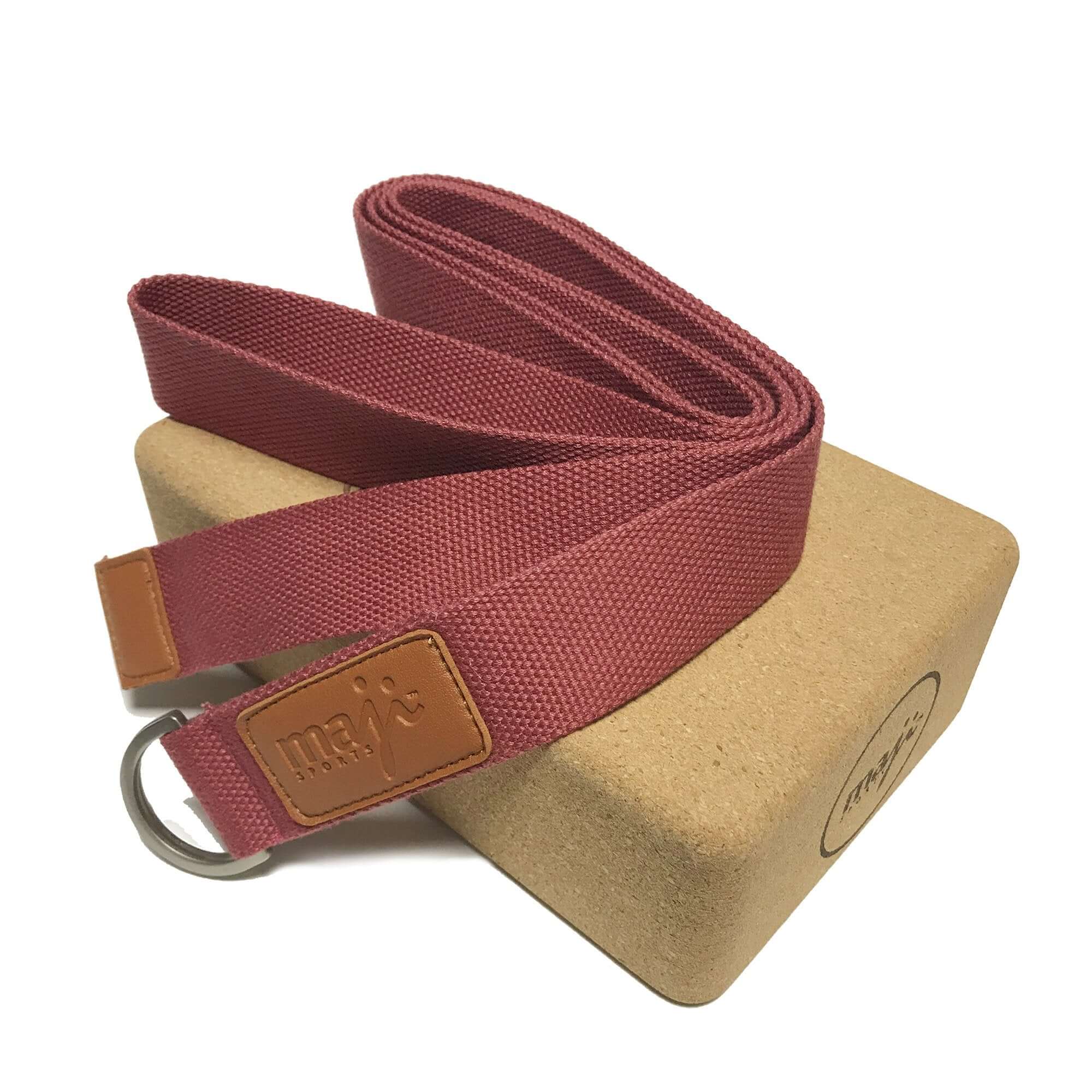 Cork Yoga Block & Strap Combo