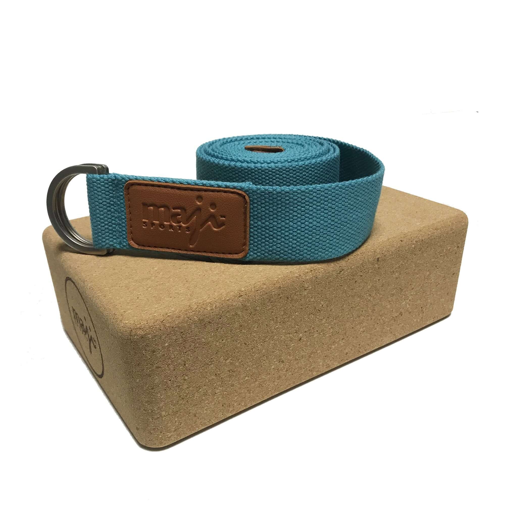 Cork Yoga Block & Strap Combo