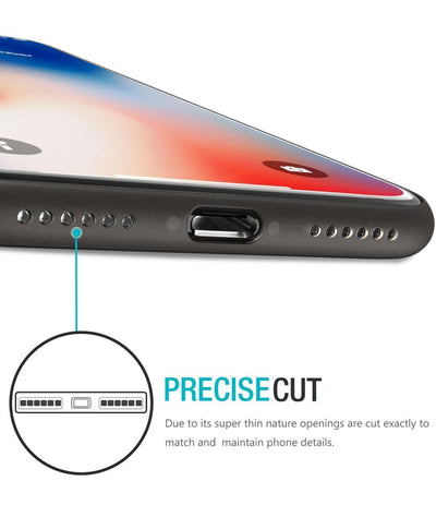iPhone X Case - Thinnest Premium Ultra Thin Cover - Light, Slim, Minimal, Anti-Scratch Protective - Frosted Black