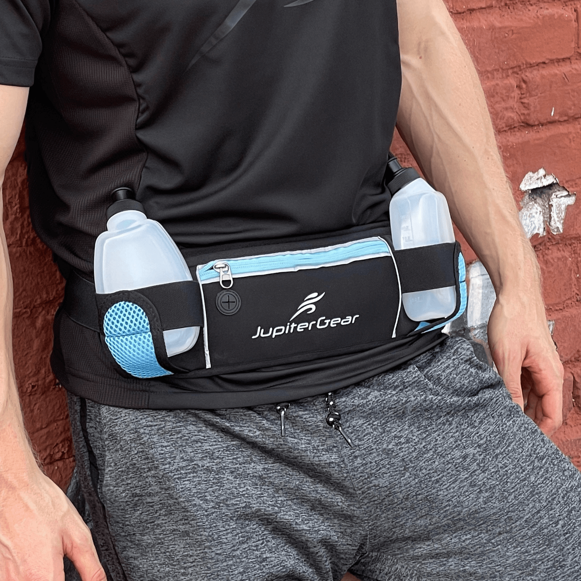 JupiterGear Running Hydration Belt With Water Resistant Pockets