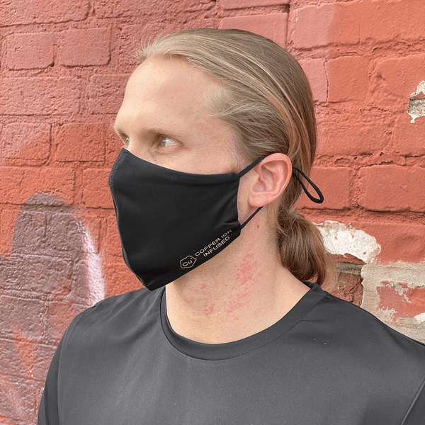 Jupiter Gear Performance Sports Face Mask with Activated Carbon Filter and Breathing Valves - Black