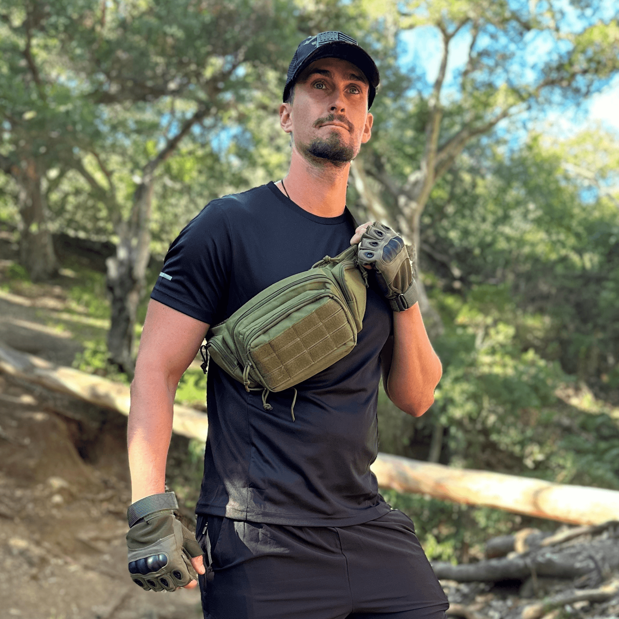 EDC Tactical Fanny Pack  Best Military Hunting Waist Bag - EcoGear FX