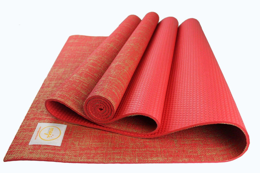 Extra Thick Yoga and Pilates Mat 0.5 inch Red, 1 unit - Jay C Food Stores