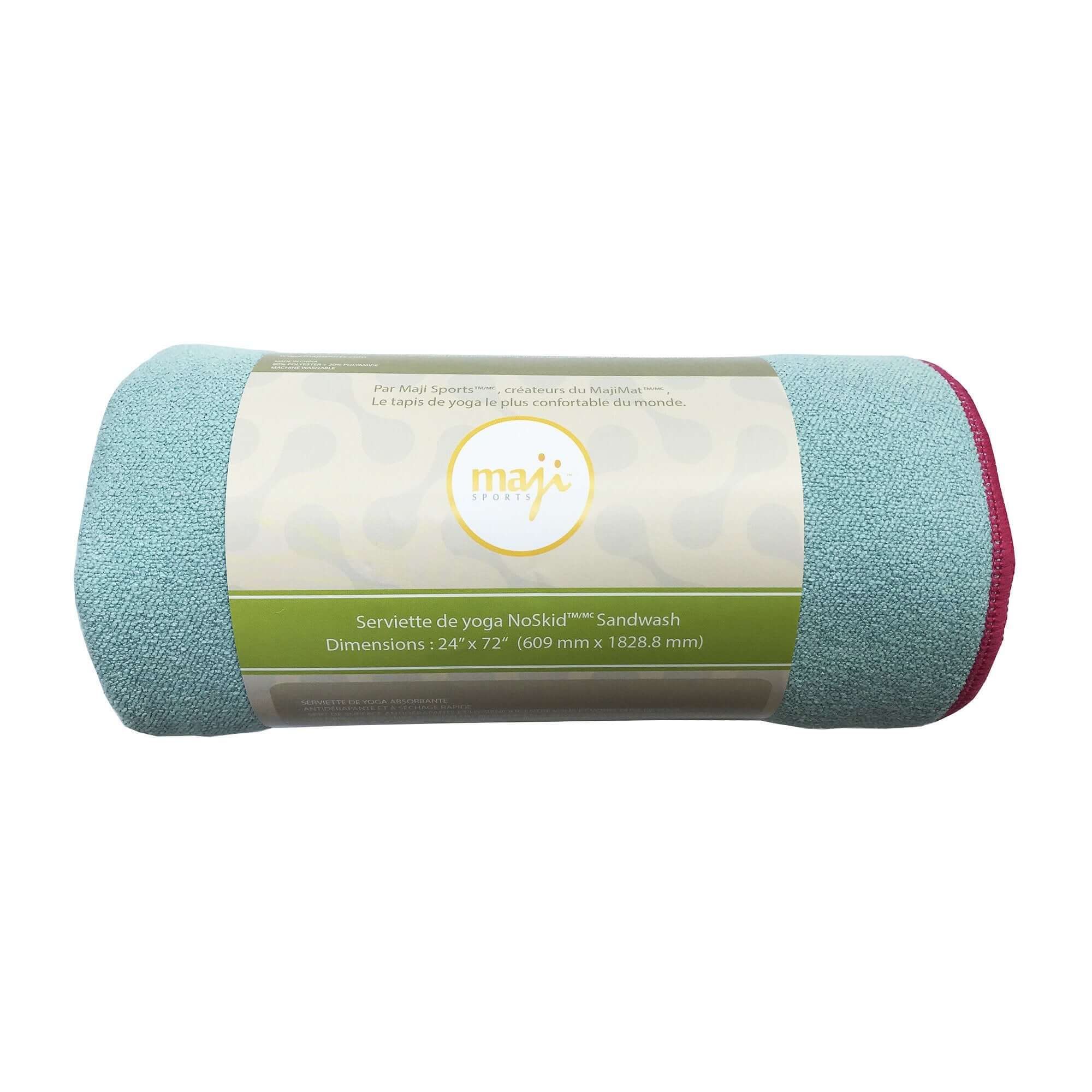 NoSkid Sand-Washed Yoga Mat Towel