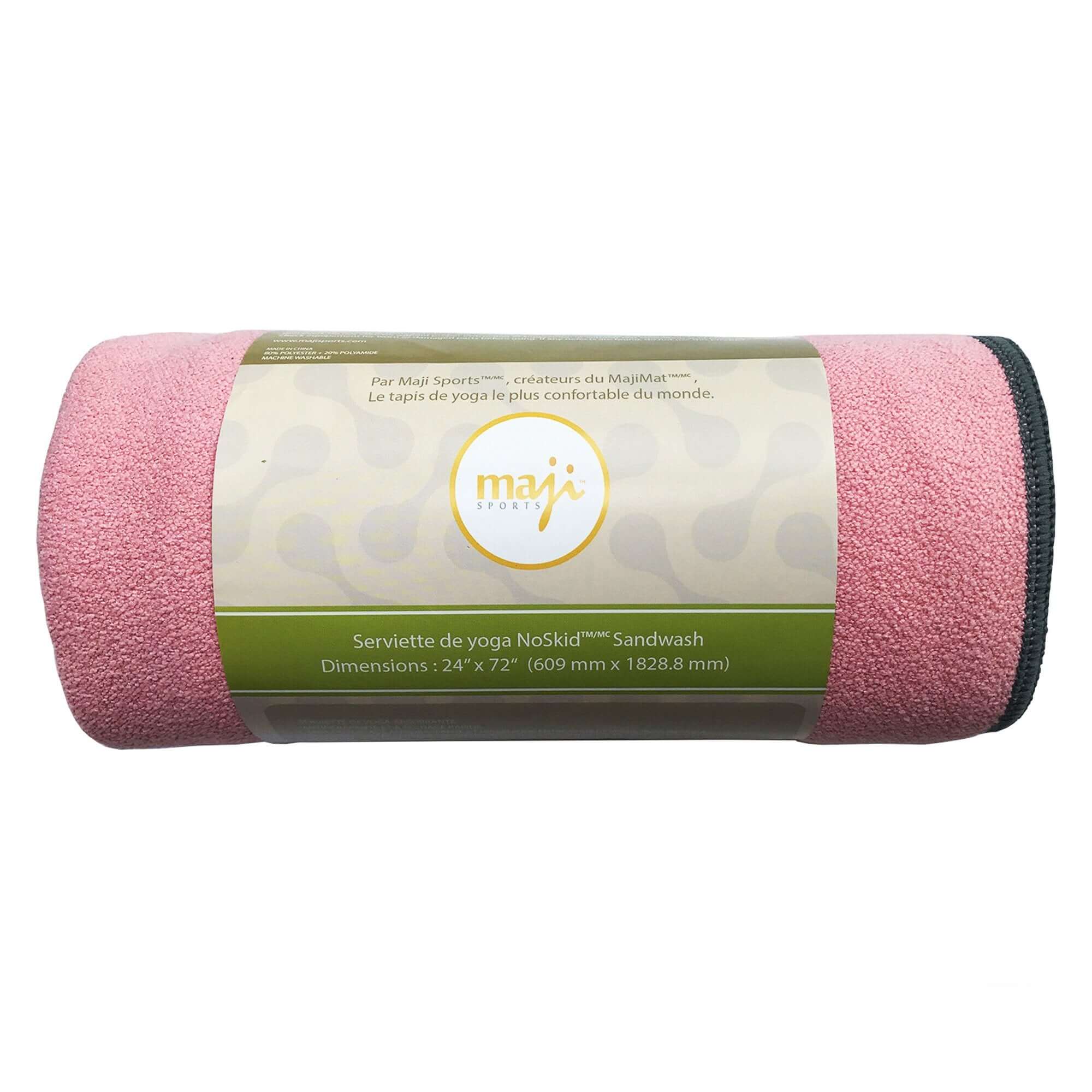 NoSkid Sand-Washed Yoga Mat Towel