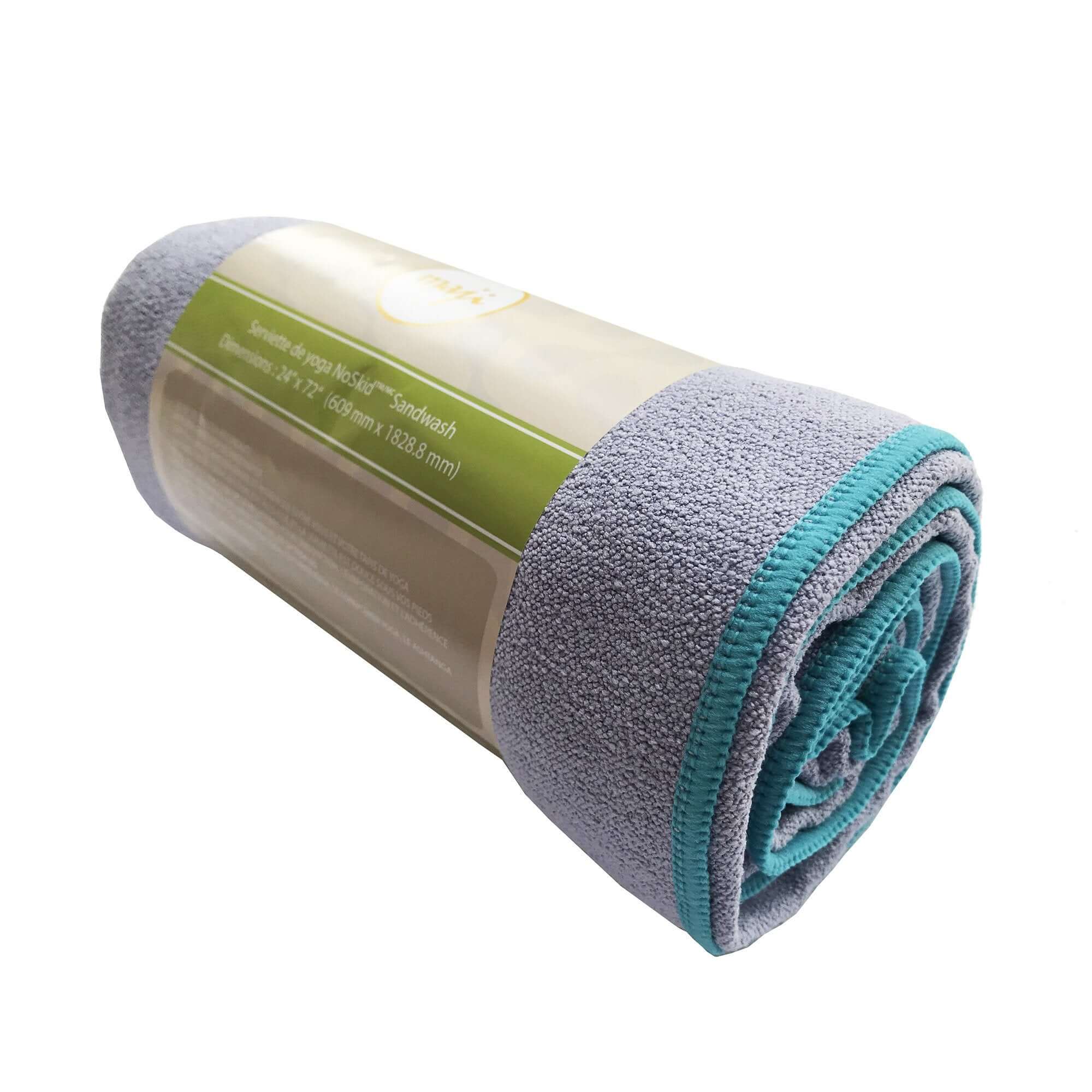 NoSkid Sand-Washed Yoga Mat Towel