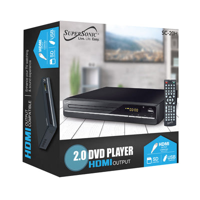 2.0 Channel DVD Player with HDMI Output