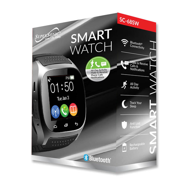 Supersonic bluetooth smartwatch outlet with dynamic heart rate