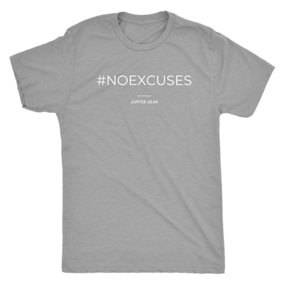#NOEXCUSES Men's Athletic Motivational Tee