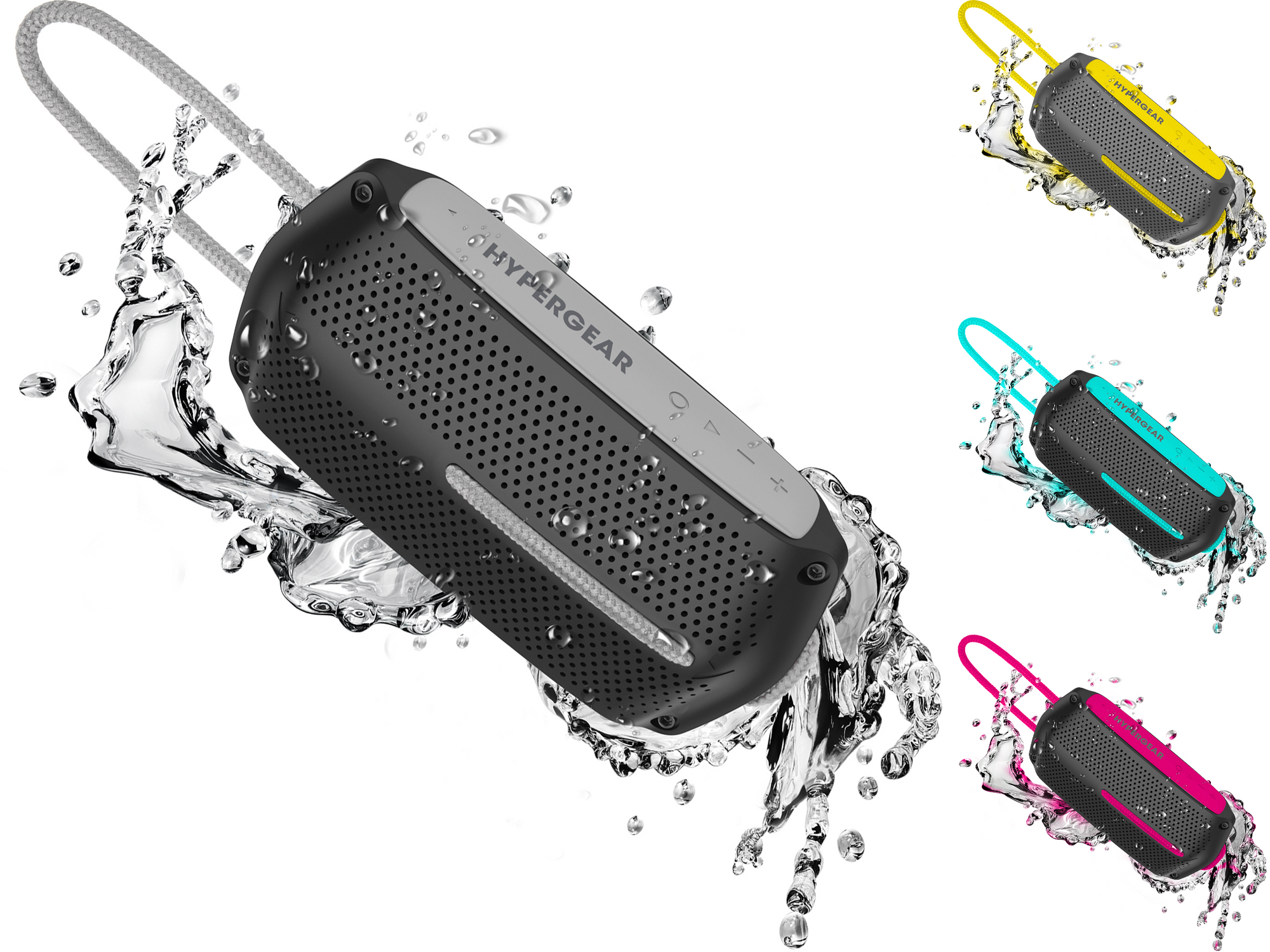 HyperGear Wave Water Resistant Wireless Speaker with Extended Battery Life
