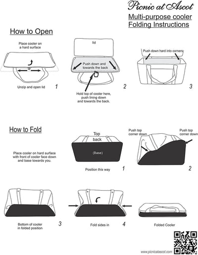 Picnic at Ascot XL Hybrid Folding Cooler on Wheels