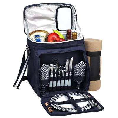 Picnic at Ascot Bold Picnic Cooler for 2 with Blanket