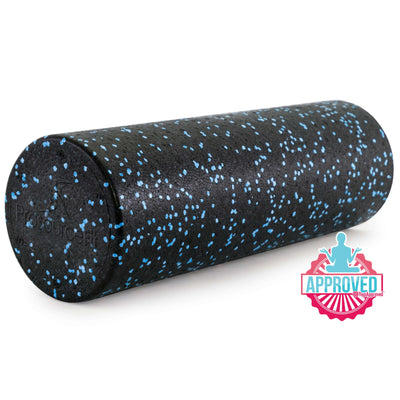 High Density Speckled Foam Roller - Black, Blue