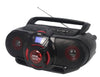 Portable Bluetooth® MP3/CD AM/FM Stereo Radio Cassette Player/Recorder with Subwoofer and USB Input