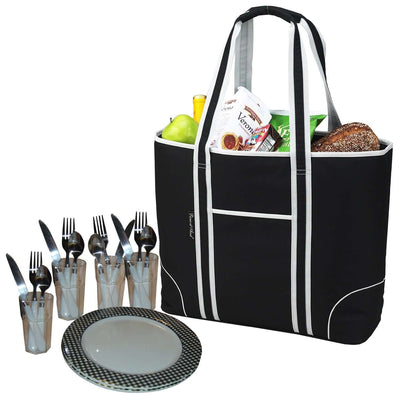 Picnic at Ascot Classic Insulated Picnic Tote for 4