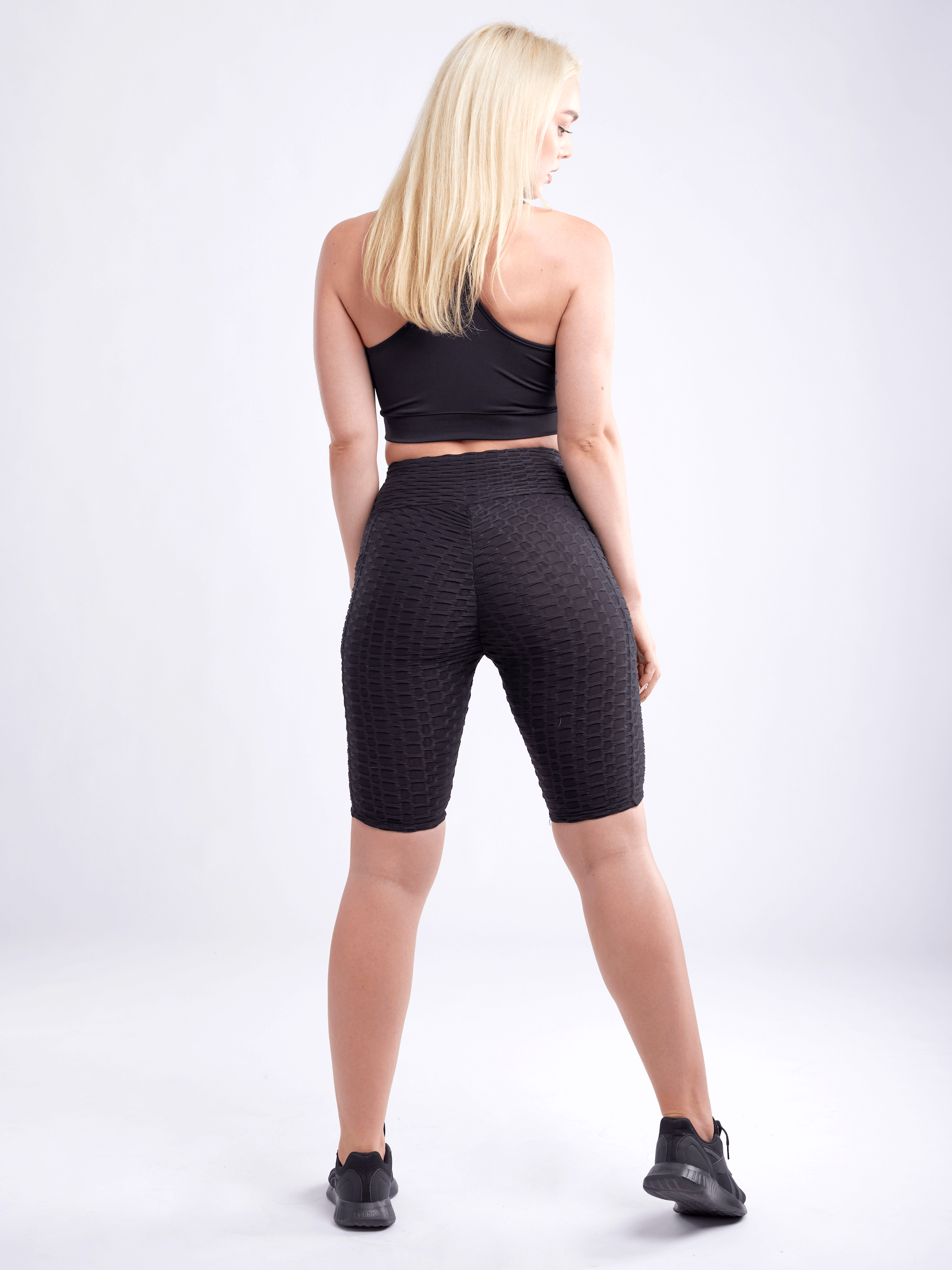 JupiterGear High-Waisted Scrunch Yoga Shorts with Hip Pockets